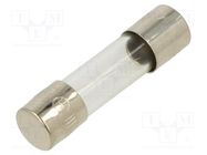 Fuse: fuse; quick blow; 800mA; 250VAC; glass; 5x20mm; brass; bulk OPTIFUSE