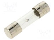 Fuse: fuse; medium time-lag; 10A; 250VAC; glass; 5x20mm; brass; bulk OPTIFUSE