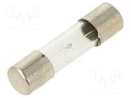 Fuse: fuse; medium time-lag; 4A; 250VAC; glass; 5x20mm; brass; bulk OPTIFUSE