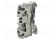 Splice terminal: rail; 0.5÷6mm2; ways: 1; terminals: 2; grey; 2006 WAGO