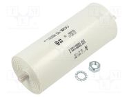 Capacitor: polypropylene; motors, run; 40uF; 470VAC; Ø50x120mm KEMET