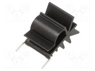 Heatsink: extruded; TO220; black; L: 20mm; W: 21mm; H: 28mm; 13K/W BOYD CORP