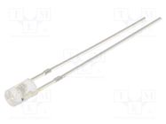 LED; 3mm; blue; 330÷500mcd; 140°; Front: flat; 5V; No.of term: 2 OPTOSUPPLY