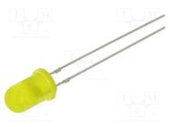 LED; 5mm; yellow; 15÷20mcd; 30°; Front: convex; 1.8÷2.6VDC; -30÷85°C OPTOSUPPLY