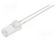 LED; 5mm; green; 2180÷3000mcd; 50°; Front: flat; 2.7÷3.4VDC OPTOSUPPLY