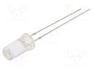 LED; 5mm; white cold; 1120÷1560mcd; 100°; Front: flat; 2.7÷3.4VDC OPTOSUPPLY