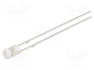 LED; 3mm; yellow; 500÷750mcd; 140°; Front: flat; 5VDC; No.of term: 2 OPTOSUPPLY