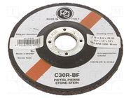 Cutting wheel; Ø: 115mm; Øhole: 22mm; Disc thick: 6.4mm; stone; bulk PG PROFESSIONAL