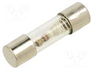 Fuse: fuse; time-lag; 400mA; 250VAC; glass; 5x20mm; brass; TSC; bulk OPTIFUSE