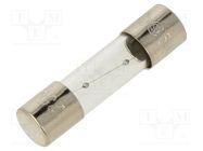 Fuse: fuse; time-lag; 630mA; 250VAC; glass; 5x20mm; brass; TSC; bulk OPTIFUSE