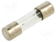 Fuse: fuse; time-lag; 800mA; 250VAC; glass; 5x20mm; brass; TSC; bulk OPTIFUSE