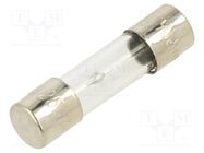 Fuse: fuse; time-lag; 12A; 250VAC; glass; 5x20mm; brass; bulk OPTIFUSE