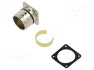 Enclosure for connectors: M23; ComLock,external thread; EMC HARTING
