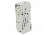 Fuse holder; 8x32mm; for DIN rail mounting; 25A; 400VAC; Poles: 1 DF ELECTRIC