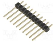 Connector: pin strips; pin header; male; PIN: 10; straight; 2.54mm CONNFLY