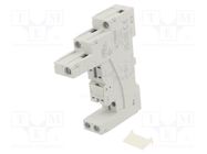 Socket; PIN: 5; 12A; 300VAC; on panel,for DIN rail mounting; RM87N RELPOL