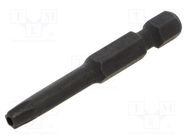 Screwdriver bit; Torx® with protection; T25H; Overall len: 50mm KING TONY