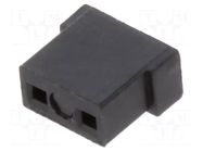 Connector: pin strips; jumper; female; 2A; 2mm; 1x2; Type: open HARWIN