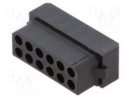 Connector: wire-wire/PCB; plug; female; PIN: 12; Datamate L-Tek HARWIN