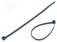 Cable tie; with metal; L: 150mm; W: 3.5mm; PPMP; 130N; blue; UL94HB HELLERMANNTYTON