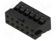 Connector: wire-wire/PCB; plug; female; PIN: 12; Milli-Grid 