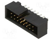 connector 2.54mm CGrid Hdr Shrd /Slt .38AuLF 16Ckt MOLEX