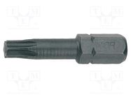 Screwdriver bit; Torx®; TX25; Overall len: 30mm; 3pcs. UNIOR