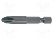 Screwdriver bit; Phillips; PH1; Overall len: 50mm; 3pcs. UNIOR