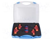 Wrench-set; hex key,insulated; 4pcs; Kind of handle: T UNIOR