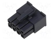 Connector: wire-wire/PCB; plug; female; Mini-Fit Jr; 4.2mm; PIN: 8 MOLEX