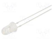 LED; 5mm; orange; 50000÷60000mcd; 8°; Front: convex; 1.8÷2.6VDC OPTOSUPPLY