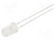 LED; 5mm; orange; 750÷1120mcd; 30°; Front: convex; 1.8÷2.2VDC OPTOSUPPLY