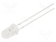 LED; 5mm; red; candle light effect,blinking; 2180÷3000mcd; 100° OPTOSUPPLY