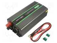 Converter: DC/AC; 600W; Uout: 230VAC; 24VDC; 105x245x55mm; 91% QOLTEC