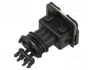 Connector: automotive; plug; female; JPT; for cable; PIN: 3; black TE Connectivity