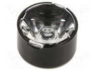 LED lens; round; plexiglass PMMA; transparent; 8÷25°; H: 9.5mm LEDIL