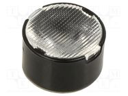 LED lens; round; plexiglass PMMA; transparent; 14÷41°; H: 9.5mm LEDIL