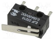 Microswitch SNAP ACTION; 0.05A/30VDC; with short lever; SPDT ECE