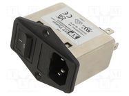 Connector: AC supply; socket; male; 6A; 250VAC; IEC 60320; C14 (E) XP POWER