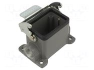 Enclosure for connectors: HDC; size 6B; with latch; angled; M20 MOLEX