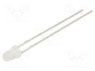 LED; 3mm; white cold; 1120÷1560mcd; 30°; Front: convex; 5VDC OPTOSUPPLY