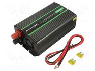 Converter: DC/AC; 300W; Uout: 230VAC; 24VDC; 105x200x55mm; 91% QOLTEC