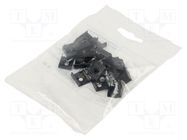 Flexible mounting plate Z; black; 20pcs; stainless steel 