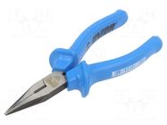 Pliers; half-rounded nose; 140mm; 506/4G; Cut: with side face UNIOR