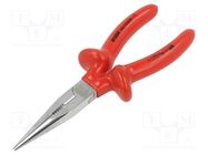 Pliers; insulated,half-rounded nose; 170mm; 508/1VDEDP UNIOR