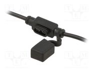 Fuse holder; 11mm; 30A; Leads: cables; -40÷85°C; 58V OPTIFUSE