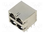 STK MJ ASSY,8POS,2X2,SHLD,CAT5 TE Connectivity