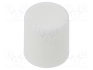 Knob; slider; white; Ø8.2x8.9mm; polyamide; Mounting: push-in CLIFF