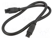 Cable; female; PIN: 6; Len: 1m; 300V; 12A; Insulation: PVC; 2x3; 12AWG MOLEX