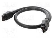 Cable; Mega-Fit; female; PIN: 10; Len: 1m; 10A; Insulation: PVC; 12AWG MOLEX